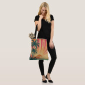 レトロ/ヴィンテージ熱帯/ハワイアン夕日 トートバッグ (モデル)