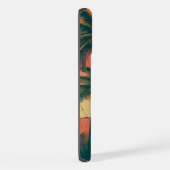 レトロ/ヴィンテージ熱帯/ハワイアン夕日 iPhoneケース (右側面)