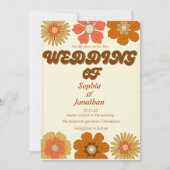 レトロ ヴィンテージ おしゃれな結婚式の招待状 招待状 (正面)