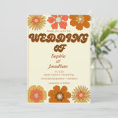 レトロ ヴィンテージ おしゃれな結婚式の招待状 招待状 (スタンド正面)