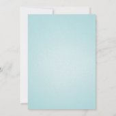 レトロ ヴィンテージ アクアブルー ベガス カジノ インビテーション (裏面)