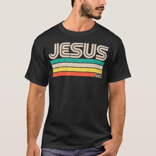 レトロ ヴィンテージ イエス キング Tシャツ (正面)