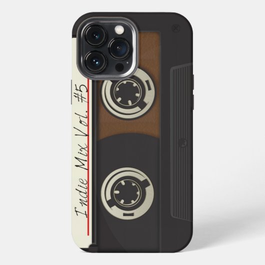 レトロ ヴィンテージ カセット iPhoneケース (裏面)