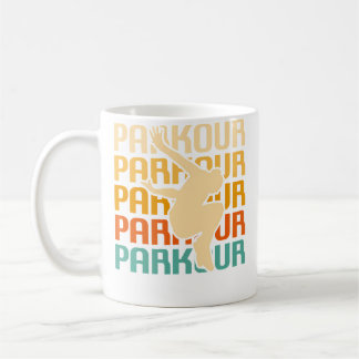レトロ ヴィンテージ クラシック パルクール トラシュール コーヒーマグカップ