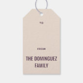 レトロ ヴィンテージ クリスマス ツリー プレゼント ギフト タグ (裏面)