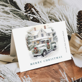 レトロ ヴィンテージ サージュ ファーム トラック クリスマス コーポレート