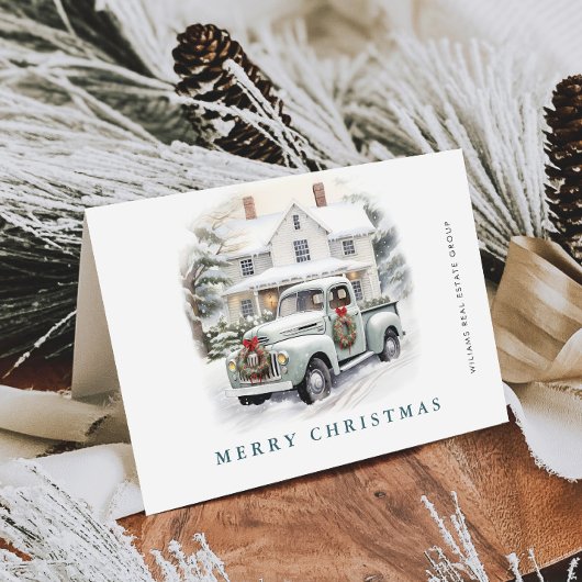 レトロ ヴィンテージ サージュ ファーム トラック クリスマス コーポレート