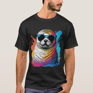 レトロ ヴィンテージ シール Tシャツ