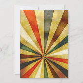 レトロ ヴィンテージ タイポグラフィ スタイル アニバーサリー インビテーションズ 招待状 (裏面)