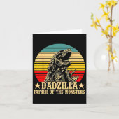 レトロ ヴィンテージ ダッジラ 父なる怪獣 カード (黄色い花)