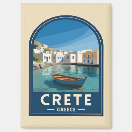 レトロ ヴィンテージ トラベル クレタ ギリシャ 海辺 マグネット
