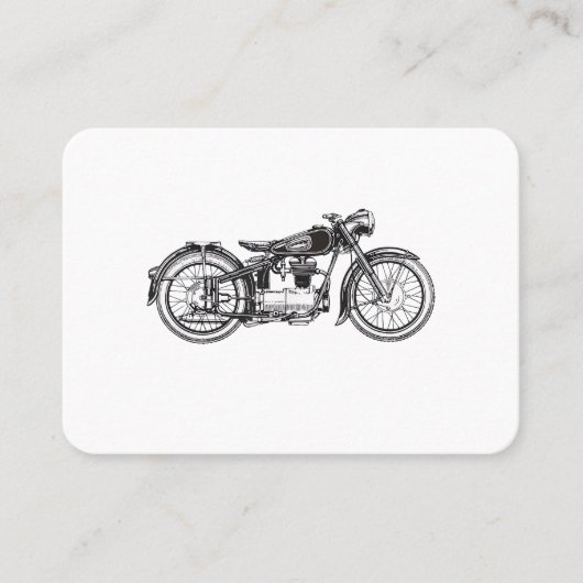 レトロ ヴィンテージ バイク _ 私のバイク大好き 名刺 (正面)