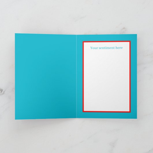 レトロ ヴィンテージ バレンタイン ボーイ 気持ちを追加 シーズンカード (内部)