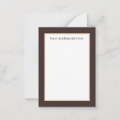 レトロ ヴィンテージ バレンタイン 犬 感情表現を追加 ノートカード (裏面)