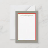 レトロ ヴィンテージ バレンタイン 象のホリデー ノートカード (裏面)