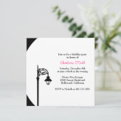 レトロ/ヴィンテージ·バースデー·パーティ 招待状 (スタンド正面)