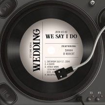 レトロ ヴィンテージ ビニール レコード 結婚式