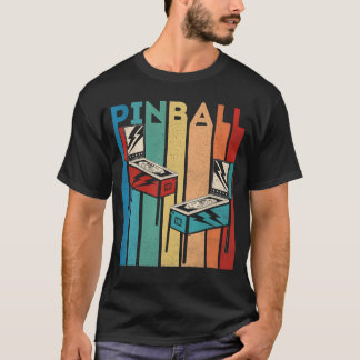 レトロ ヴィンテージ ピンボール 多球式 ピンボールマシン アール Tシャツ