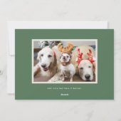 レトロ ヴィンテージ プリント シーズンズ グリーティングス フォト シーズンカード (裏面)