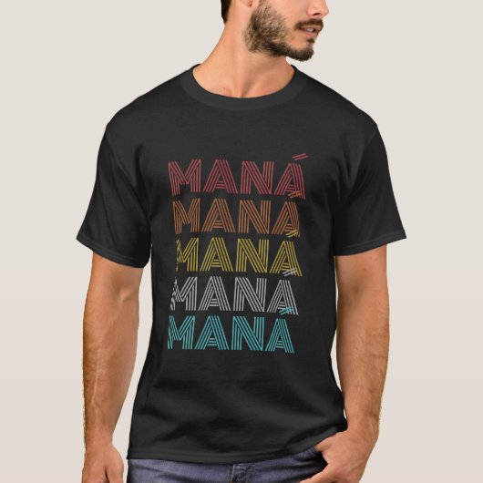 レトロ ヴィンテージ マナ Tシャツ (正面)