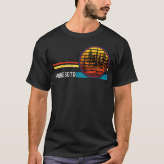 レトロ ヴィンテージ ミネソタ州 70年代 80年代 森林 Tシャツ