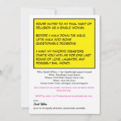 レトロ ヴィンテージ ロマンス コミック：ピラトーク 招待状 (裏面)