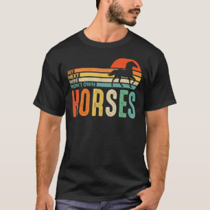 レトロ ヴィンテージ 私の次に嫁ぐ人は馬を持たない 馬 Tシャツ
