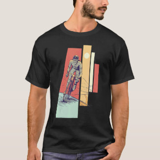 レトロ ヴィンテージ 自転車好き Tシャツ
