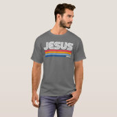 レトロ ヴィンテージ Jesus King デザイン Tシャツ (正面フル)