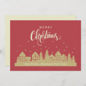 レトロ | 不動産仲介業者マーケティング パーソナライズされた サンキューカード (正面/裏面)