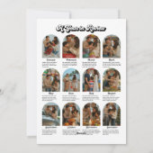 レトロ 今年の思い出 年間レビュー ホリデーフォト シーズンカード (裏面)