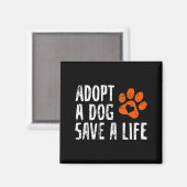 レトロ 保護犬 動物愛護 保護活動 愛犬家 マグネット (正面/裏面)