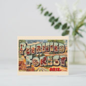 レトロ 化石の森 アリゾナ州 ポストカード (スタンド正面)