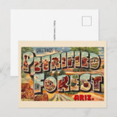 レトロ 化石の森 アリゾナ州 ポストカード (正面/裏面)