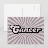 レトロ〔占星術の〕十二宮図がん ポストカード (正面/裏面)