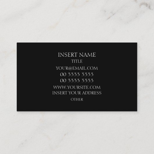 レトロ 名刺 (裏面)