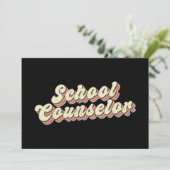 レトロ 学校 カウンセラー カウンセリング 教師 招待状 (スタンド正面)