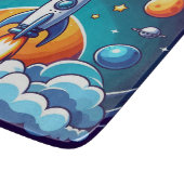 レトロ、宇宙用ロケット カッティングボード (角)