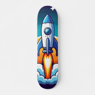 レトロ、宇宙用ロケット スケートボード