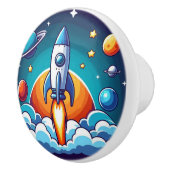 レトロ、宇宙用ロケット セラミックノブ (右)