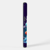 レトロ、宇宙用ロケット iPhoneケース (右側面)