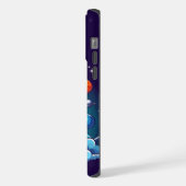 レトロ、宇宙用ロケット iPhoneケース (左側面)