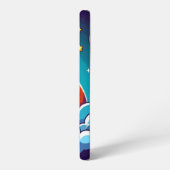レトロ、宇宙用ロケット SAMSUNG GALAXYケース (左側面)