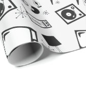 レトロ、家庭デザイン ラッピングペーパー (ロールコーナー)