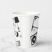 レトロ、家庭デザイン 紙コップ (左)