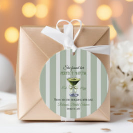 レトロ 彼女にぴったりの抹茶 ブライダルシャワーを見つけた フェイバータグ