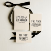 レトロ 手描き おしゃれ ハンドドローンワイン クィアウェディング 招待状