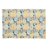 レトロ、抽象芸術花 枕カバー (正面)