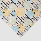 レトロ、抽象芸術花 薄葉紙 (詳細)