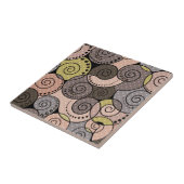 レトロ、抽象芸術、らせん状 タイル (側面)